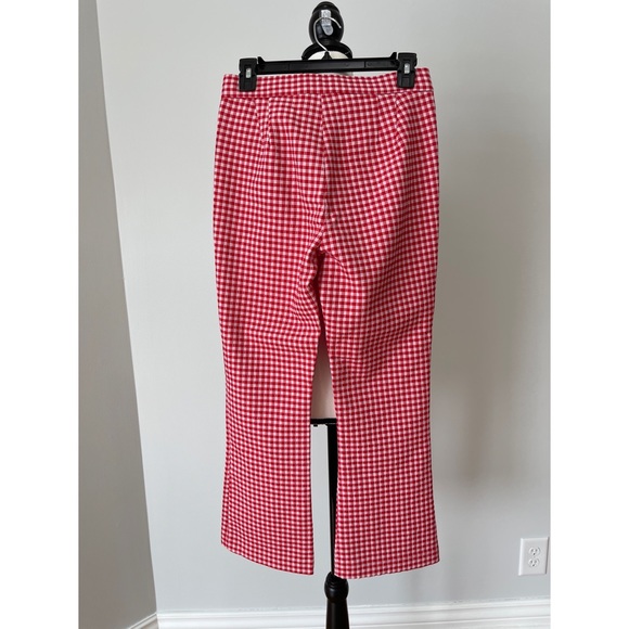 Zara new with tags gingham print mini flare trousers in a size medium - Picture 2 of 13